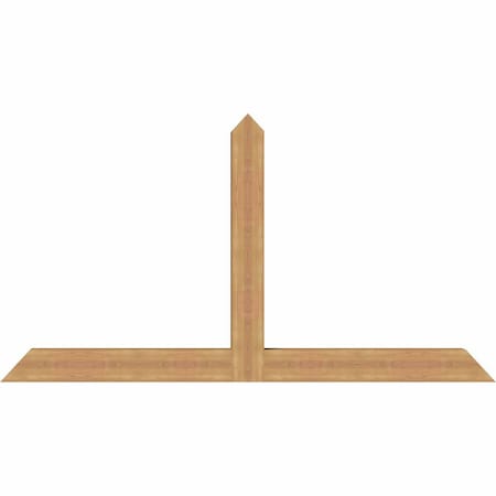 Ekena Millwork Portland Timber Gable Bracket, Western Red Cedar, 84"W x 45"H x 5 1/2"D x 5 1/2"F, 13/12 Pitch GBW084X45X0606POR00SWR